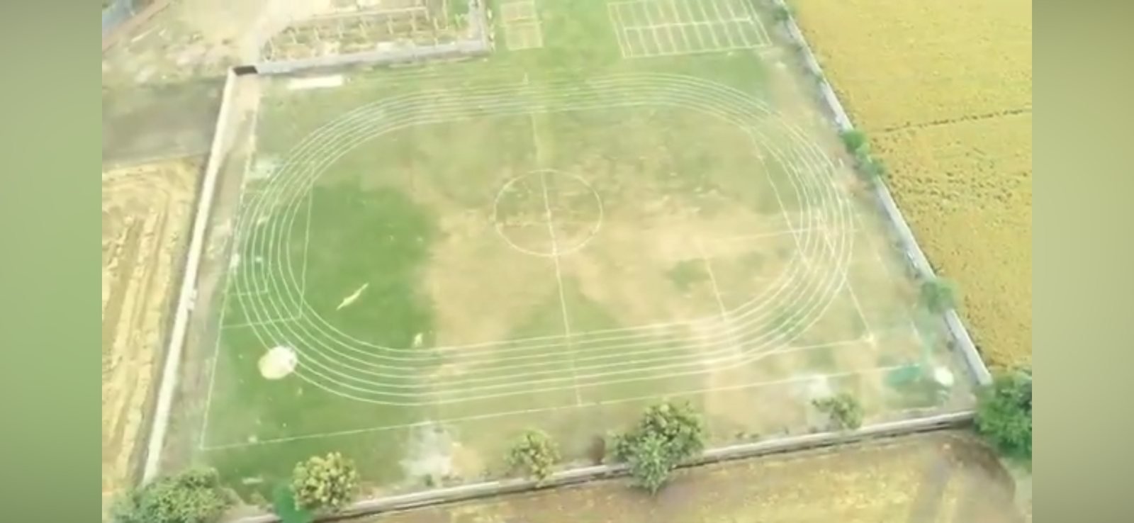 School Playground Aerial View